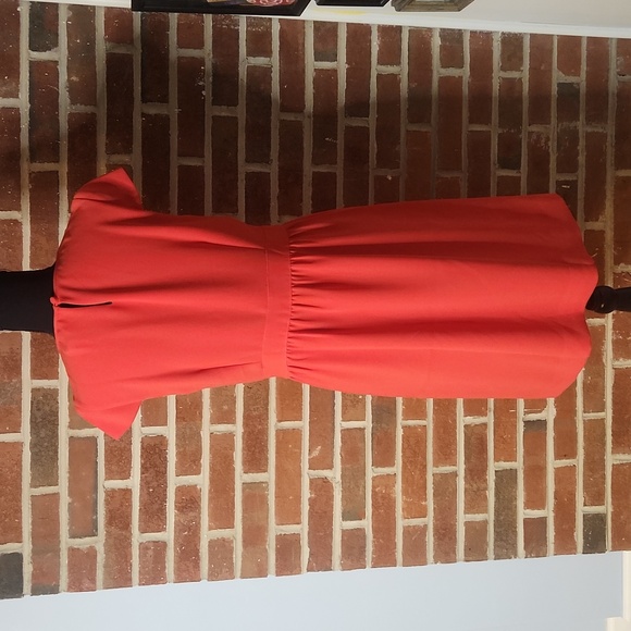 J. Crew Orange cap sleeve dress, size 8 - Picture 5 of 8